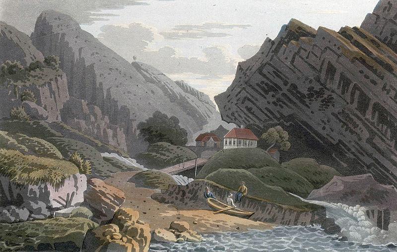 John William Edy Svinesund Ferry, Swedish side Sweden oil painting art